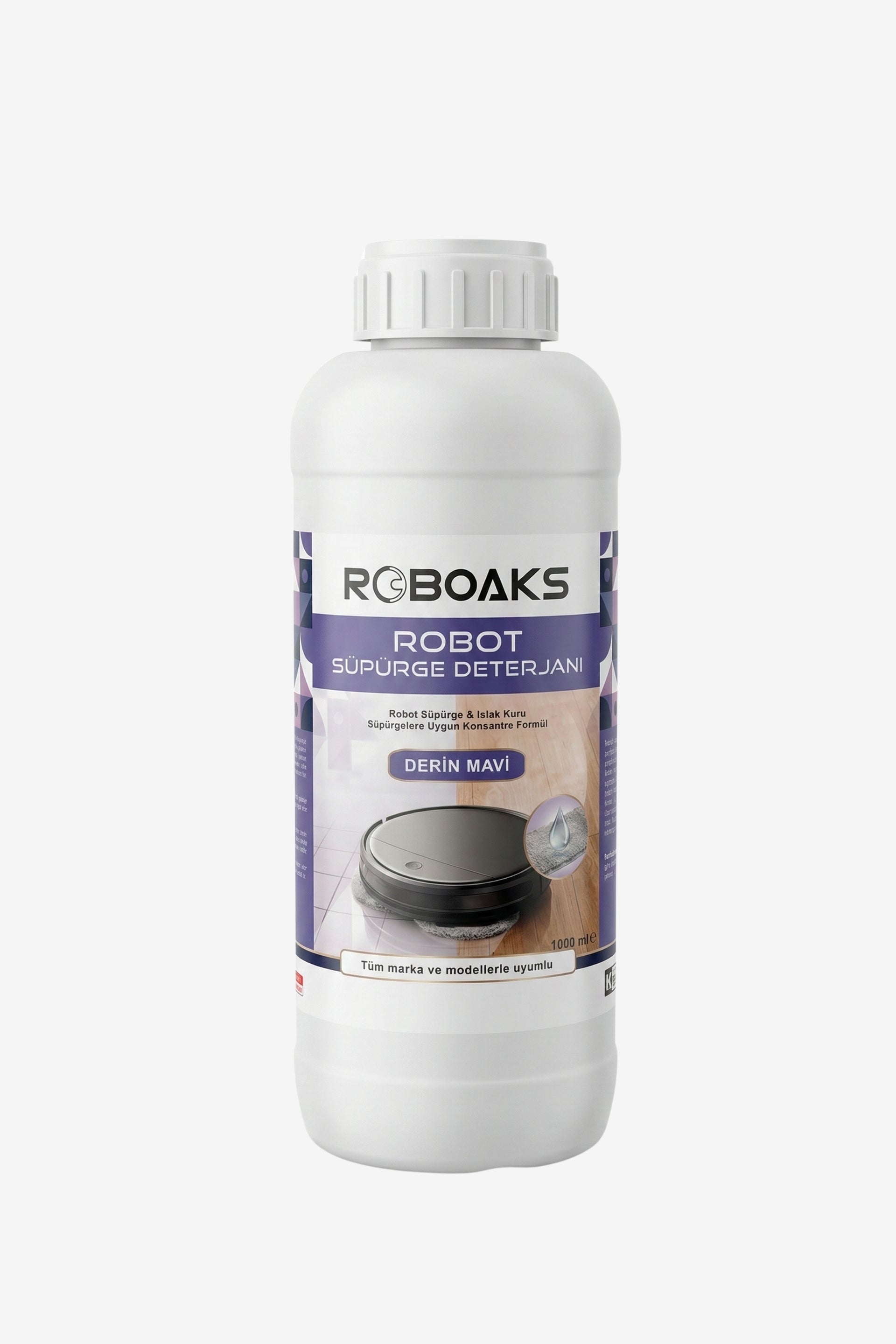 Roboaks Robot Süpürge Deterjanı - Derin Mavi - 1000 ML